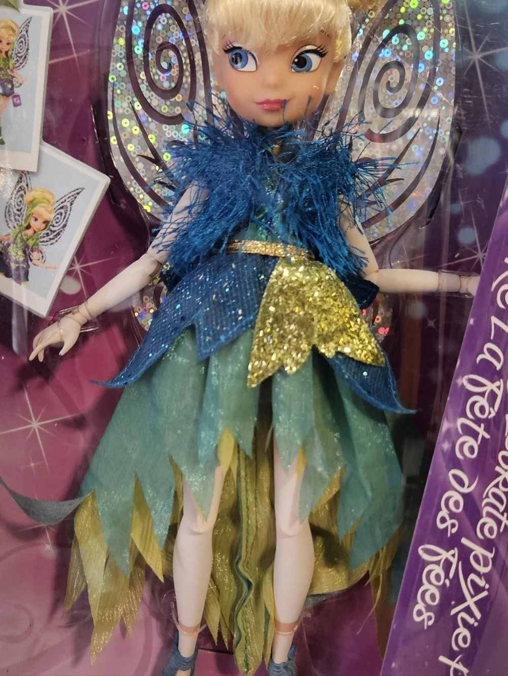 Disney Fairies Tinker Bell Doll Fully Poseable Jakks NIB